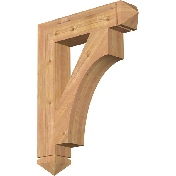 Ekena Millwork Westlake Arts & Crafts Smooth Bracket, Western Red Cedar, 5 1/2"W x 28"D x 36"H BKT06X28X36WTL03SWR - main